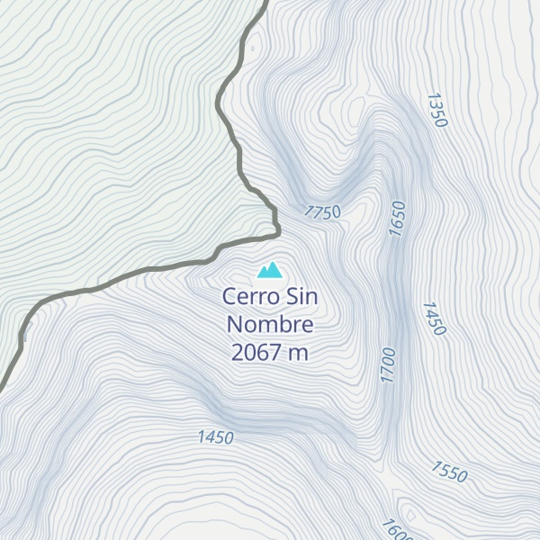 Map of Cerro Sin Nombre