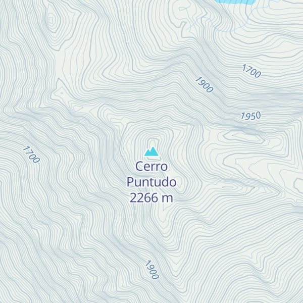 Map of Cerro Puntudo