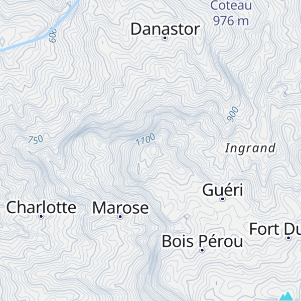 Map of Morne Piton
