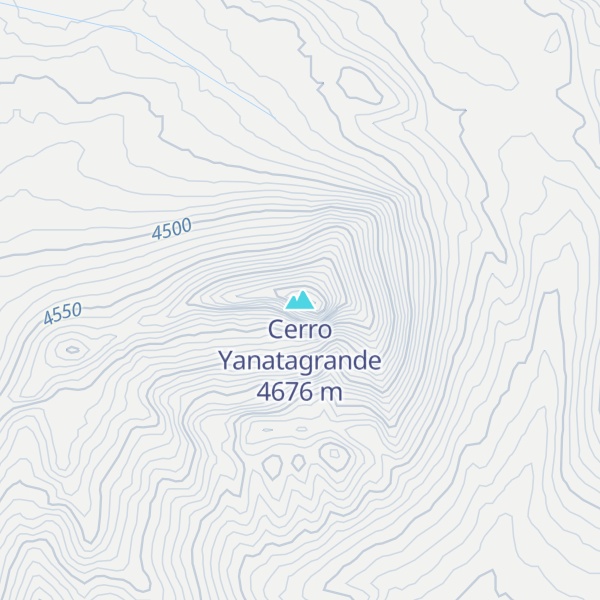 Map of Cerro Yanatagrande