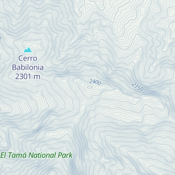 Map of Cerro Los Pilones