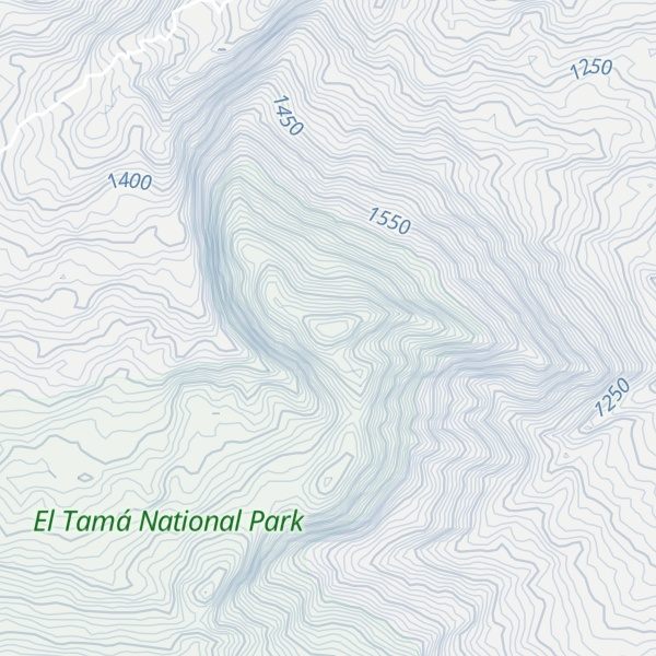 Map of Cerro Campanario