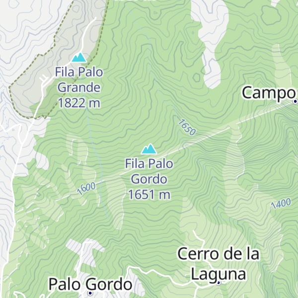 Map of Fila Palo Gordo