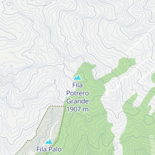 Map of Fila Potrero Grande