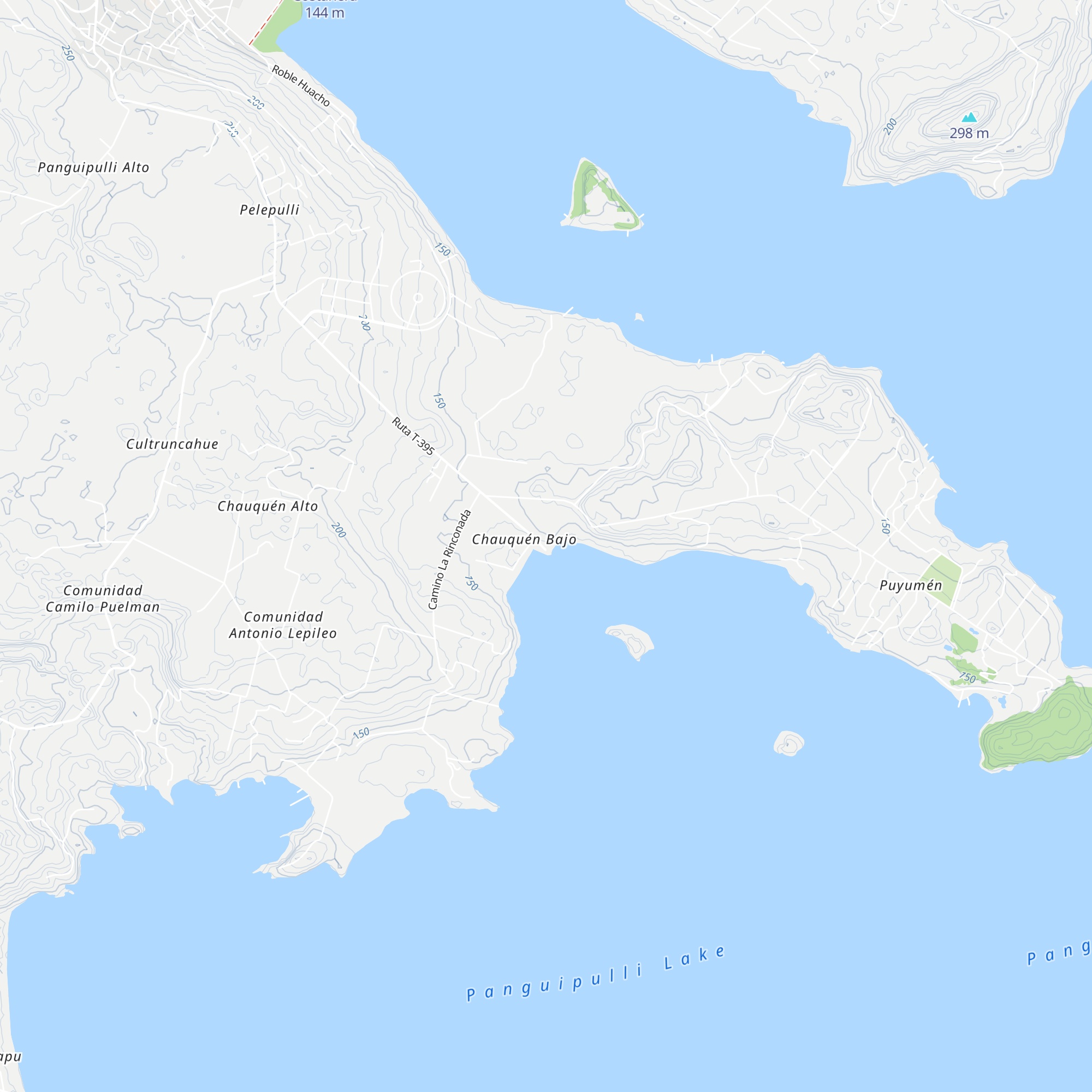 Cabañas Chauquén map
