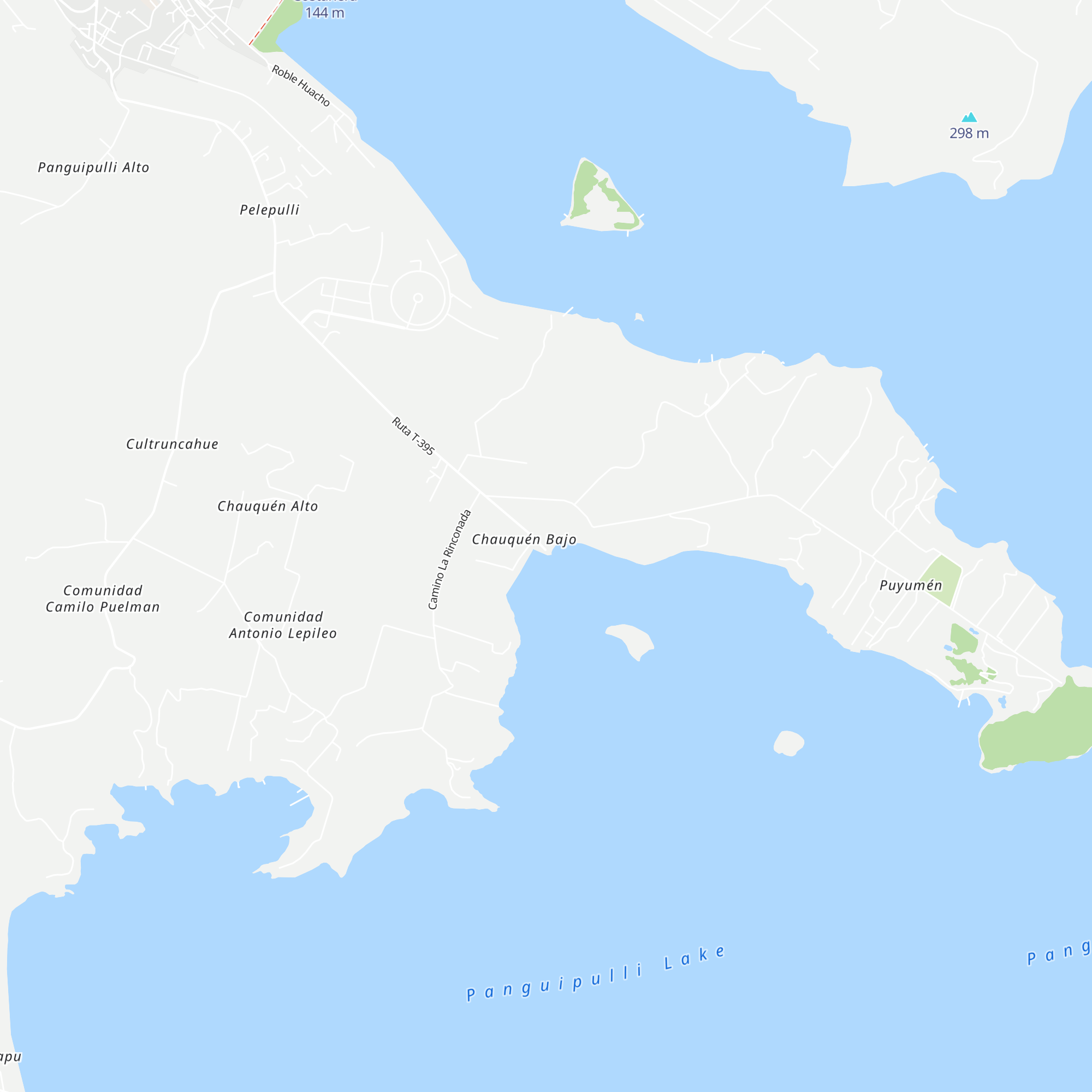 Cabañas Chauquén map