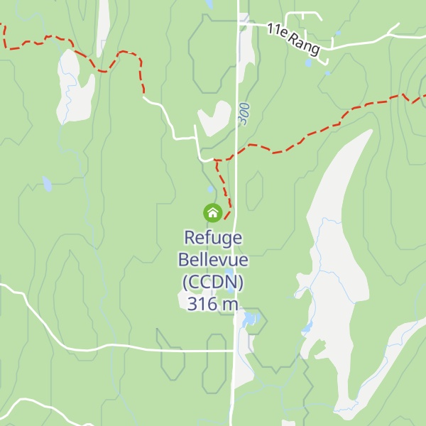 Map of Refuge Bellevue (CCDN)