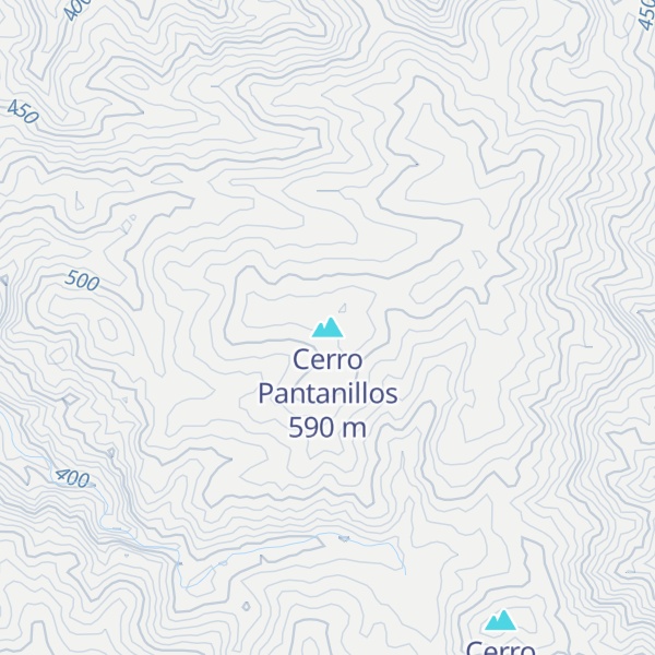 Map of Cerro Pantanillos