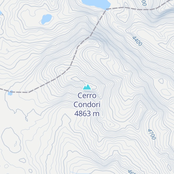 Map of Cerro Condori