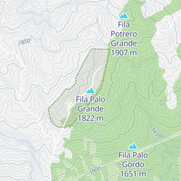 Map of Fila Palo Grande