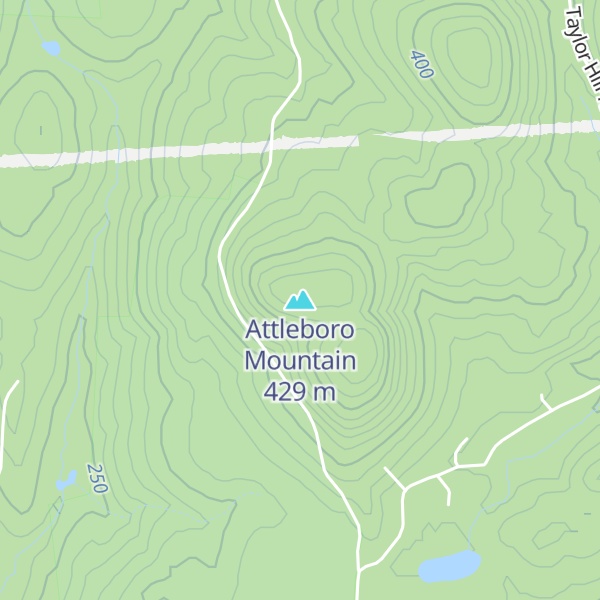 Map of Attleboro Mountain