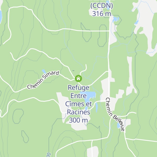 Map of Refuge Entre Cîmes et Racines