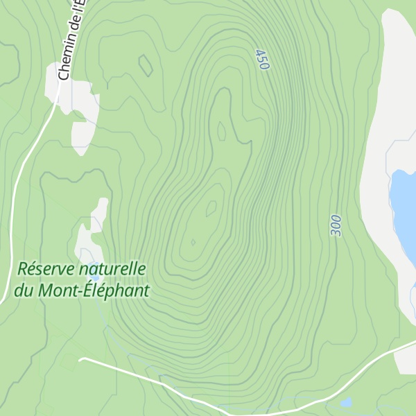 Map of Mont Hog's Back