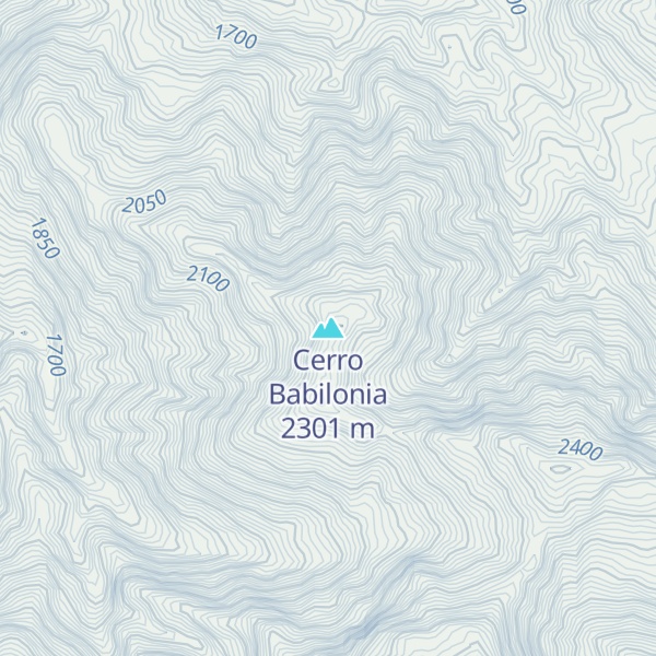 Map of Cerro Babilonia