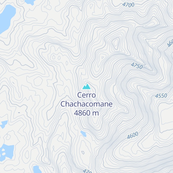Map of Cerro Chachacomane
