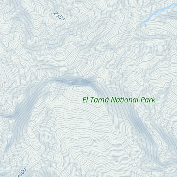 Map of Serranía de Santa Bárbara