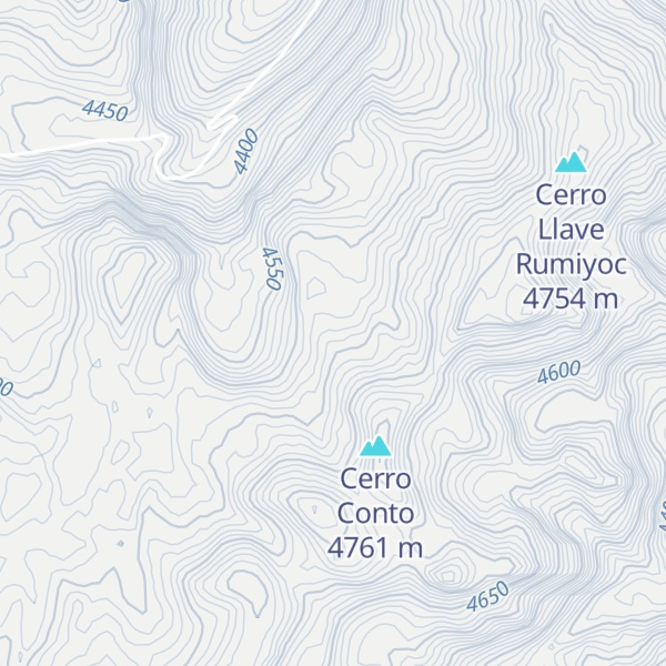 Map of Cerro Coñacmarca