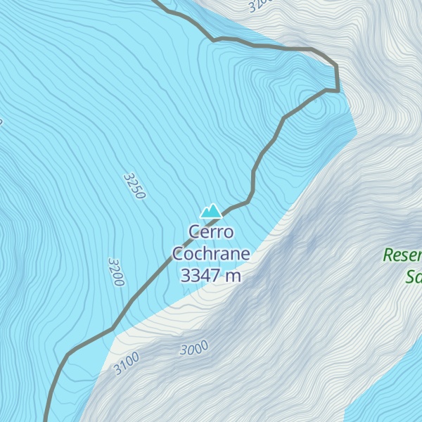 Map of Cerro Cochrane