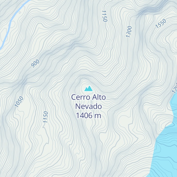 Map of Cerro Alto Nevado