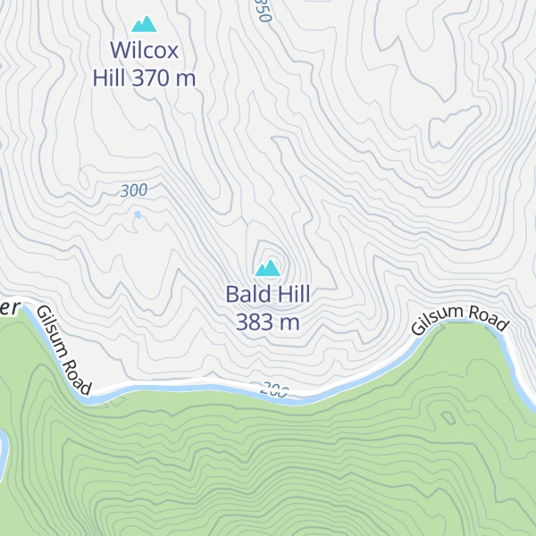 Map of Bald Hill