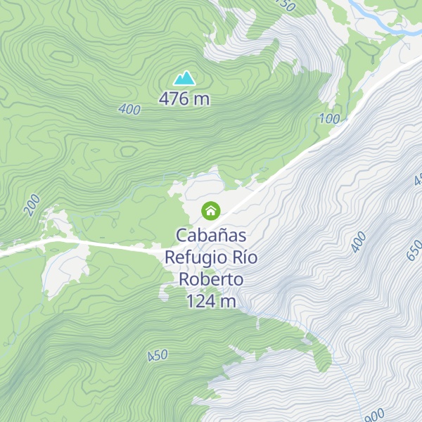 Map of Cabañas Refugio Río Roberto