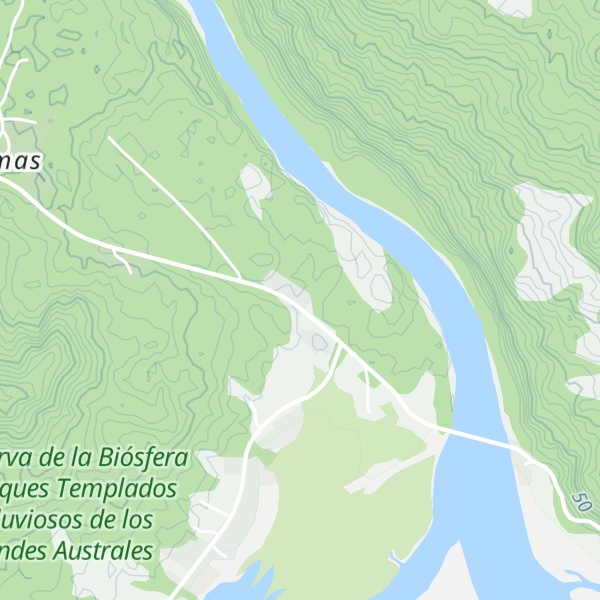 Map of Cabañas Ralún