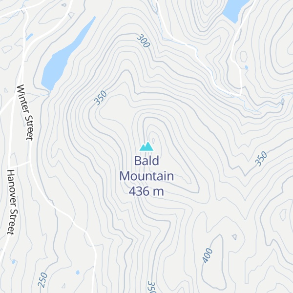Map of Bald Mountain