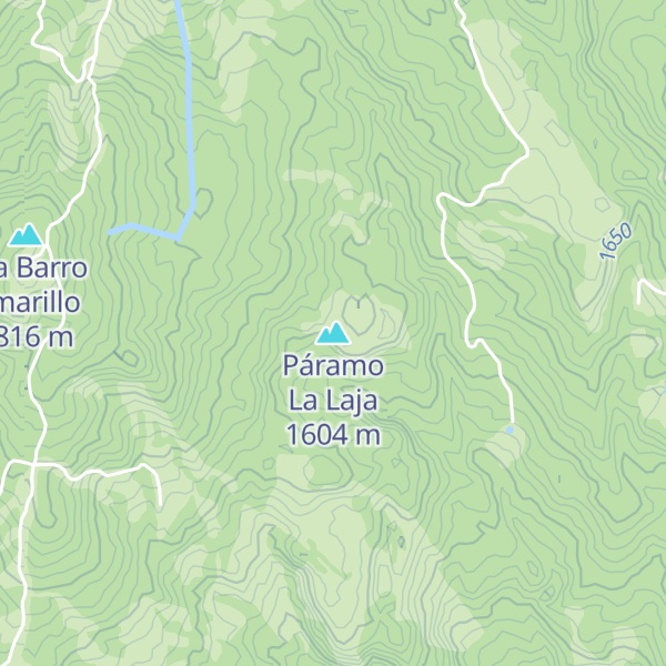 Map of Páramo La Laja