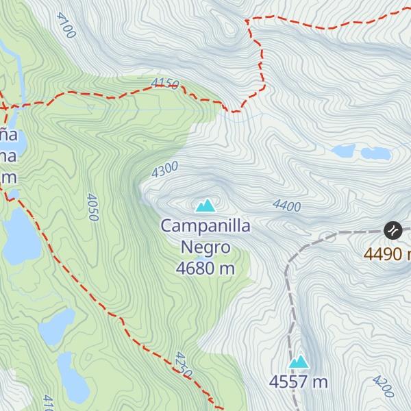 Map of Campanilla Negro
