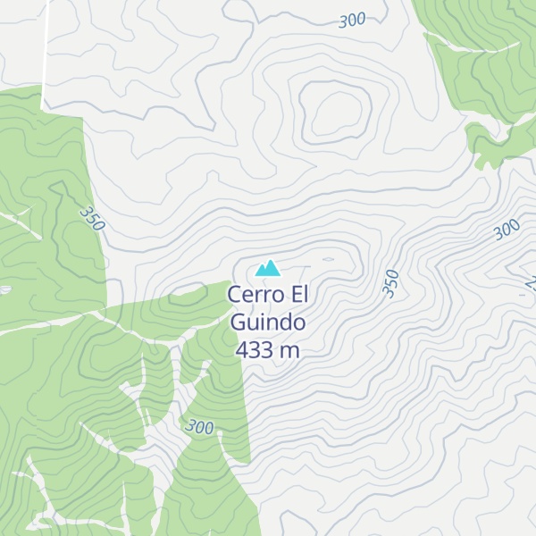 Map of Cerro El Guindo