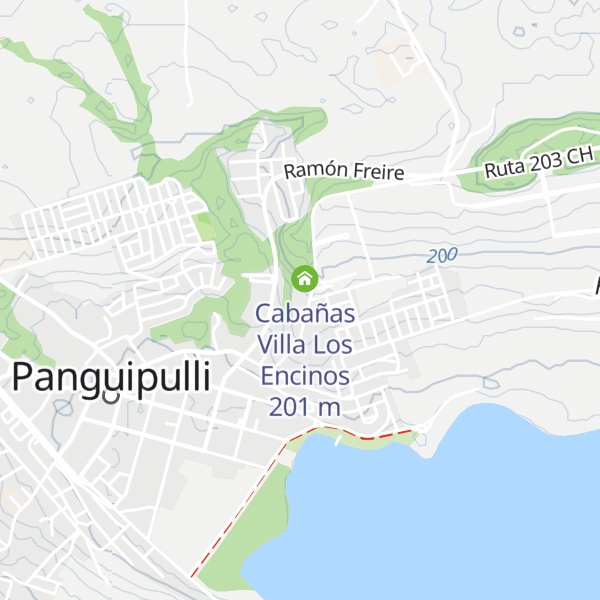 Map of Cabañas Mirador