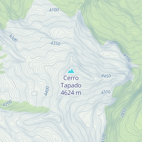 Map of Cerro Tapado