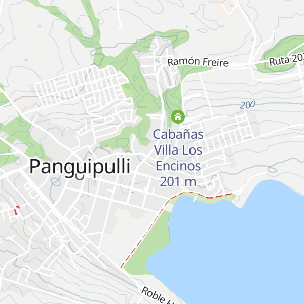 Map of Cabañas Rivoli
