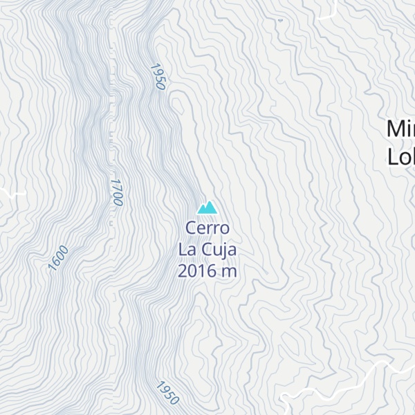 Map of Cerro La Cuja