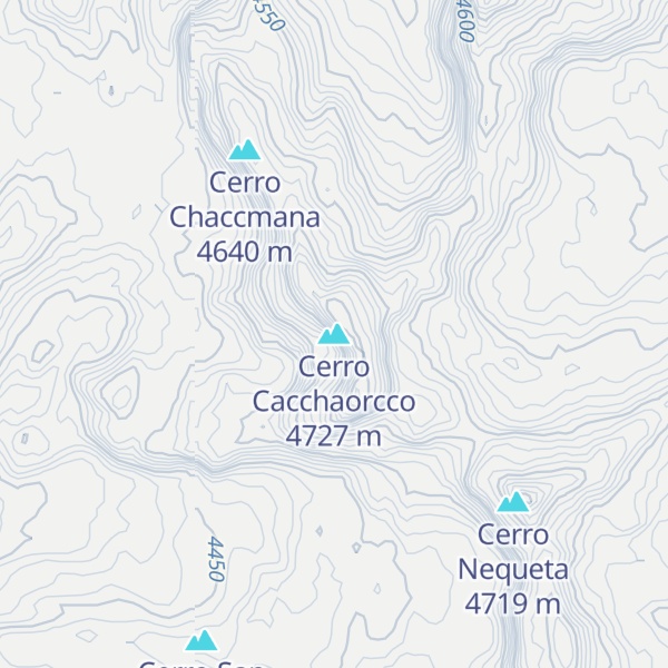 Map of Cerro Cacchaorcco