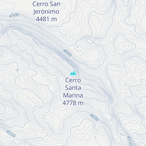 Map of Cerro Santa Marina