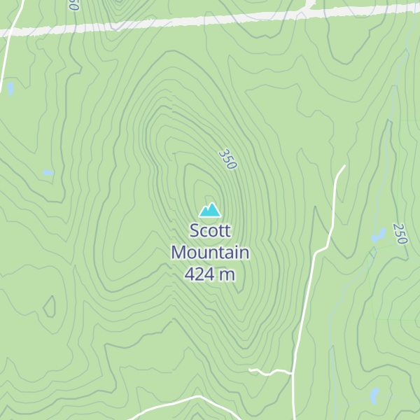 Map of Scott Mountain