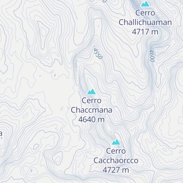 Map of Cerro Chaccmana