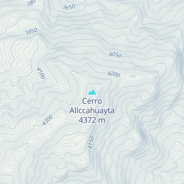 Map of Cerro Allccahuayta