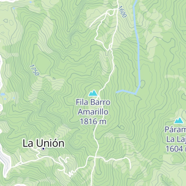 Map of Fila Barro Amarillo