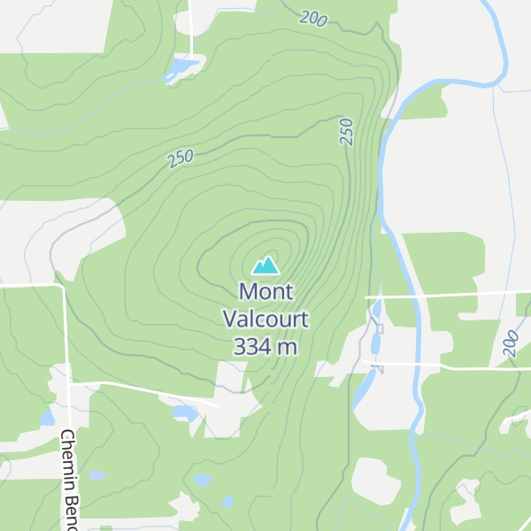 Map of Mont Valcourt