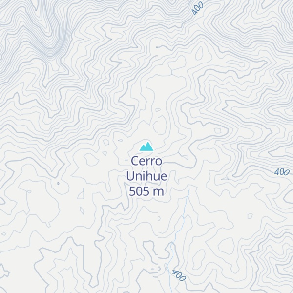 Map of Cerro Unihue