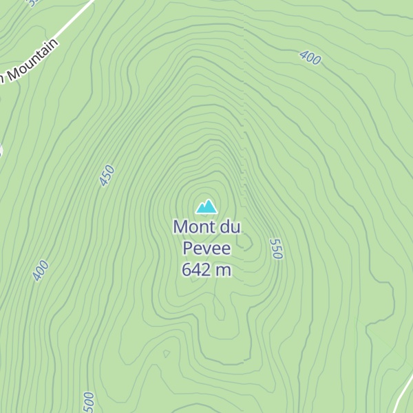 Map of Mont du Pevee