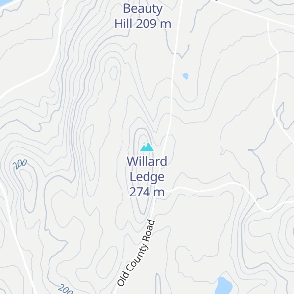 Map of Willard Ledge