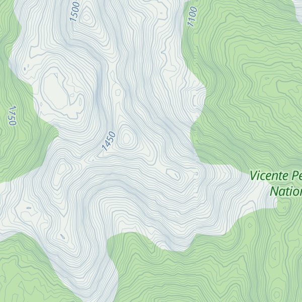 Map of Cerro Santo Domingo