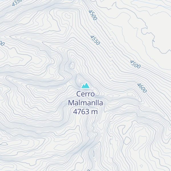 Map of Cerro Malmanlla