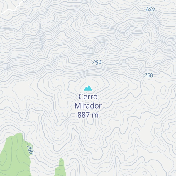 Map of Cerro Mirador