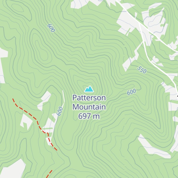 Map of Patterson Mountain