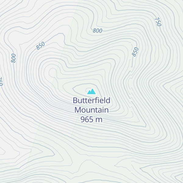 Map of Butterfield Mountain