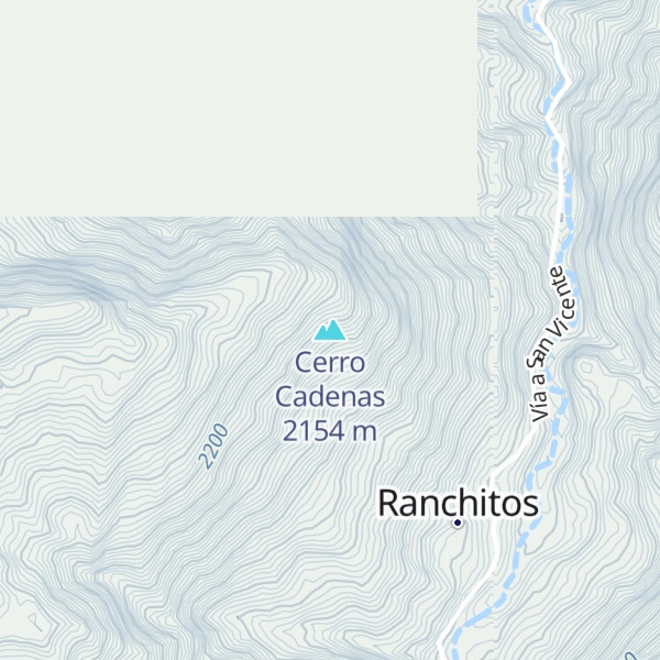 Map of Cerro Cadenas